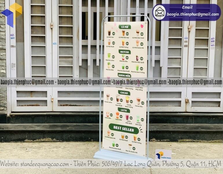 Bán khung treo banner quảng cáo ngoài trời giá rẻ gia công trực tiếp bán trên đường phố