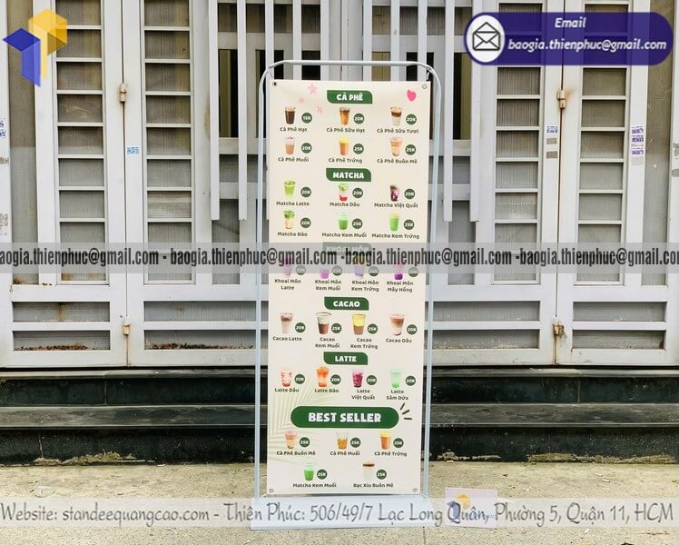 Bán khung treo banner quảng cáo ngoài trời giá rẻ