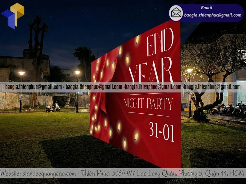 Báo giá backdrop ngoài trời di động khổ lớn cho sự kiện rẻ 2.200.000đ trở lên