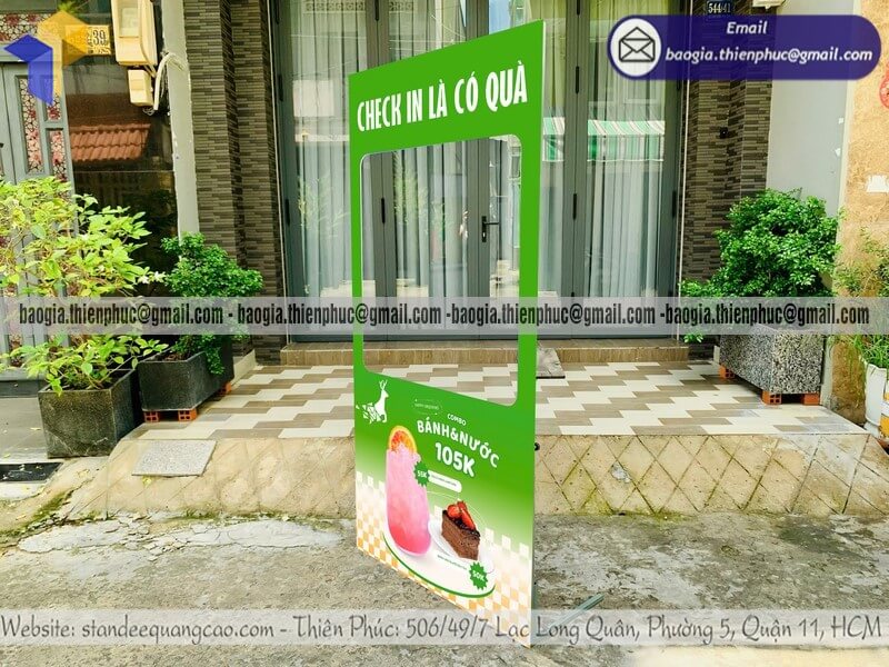 Báo giá khung check in lắp ráp bằng formex rẻ không lo hết ngân sách mà vẫn đẹp