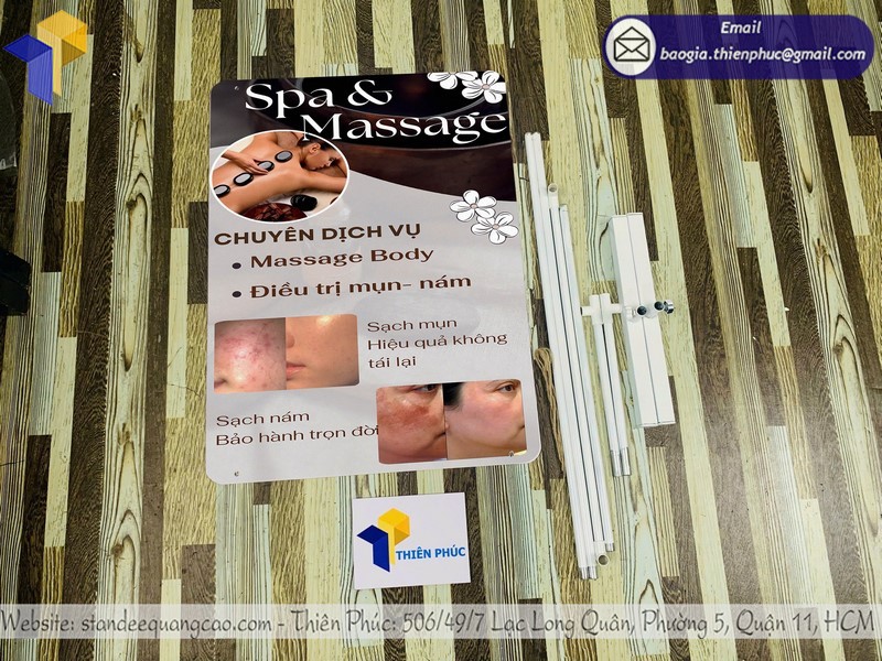 Báo giá khung treo poster 2 mặt thiết kế đẹp, bền chắc