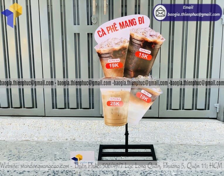 Báo giá mô hình ly cafe 3D trưng bày trước quán cafe Báo giá mô hình ly cafe 3D trưng bày trước quán cafe