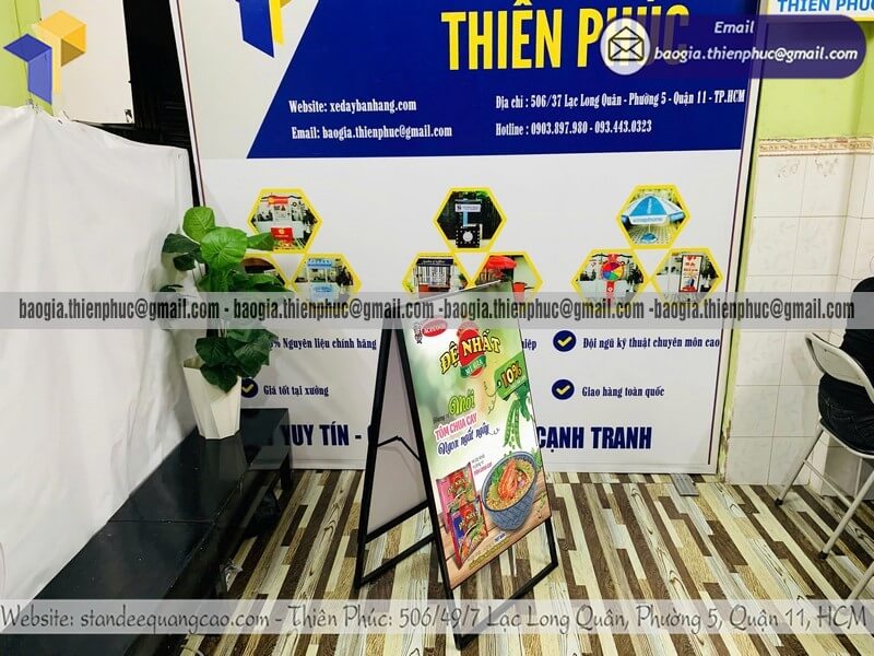 Biển hiệu A hai mặt bằng sắt quảng cáo di động giá rẻ giá tốt nhất thị trường sản phẩm