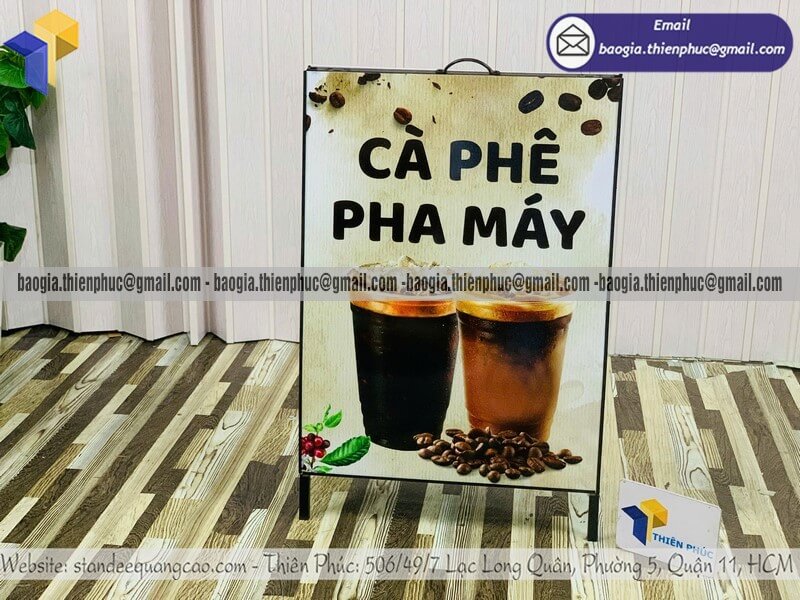 Biển hiệu A khung sắt gấp gọn cho quán cafe vỉa hè giá sỉ cho chủ quán