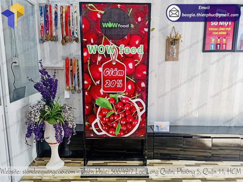 biển quảng cáo standee khung sắt mua ở đâu