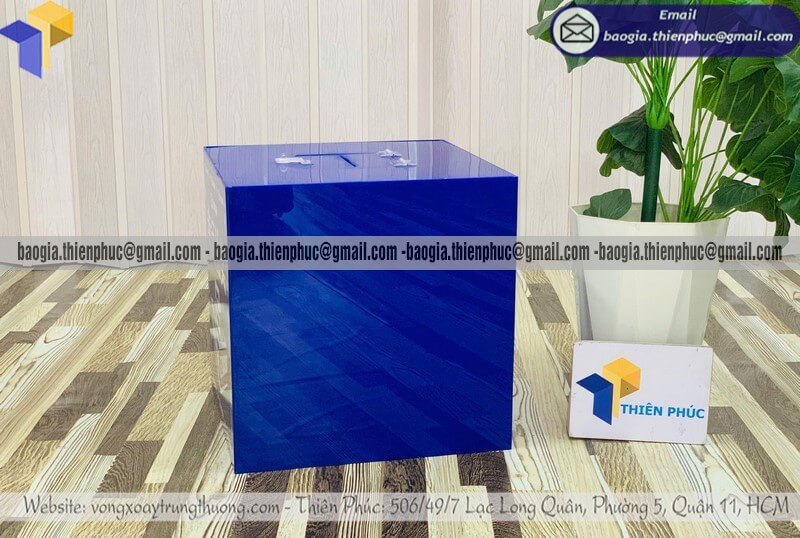 Đặt in hòm bỏ phiếu lấy ý kiến khách hàng bằng mica khảo sát đánh giá dịch vụ