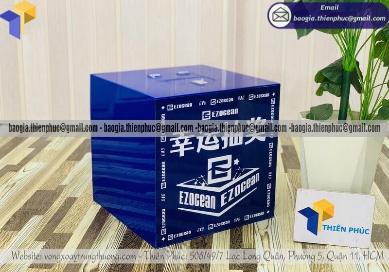 Đặt in hòm bỏ phiếu lấy ý kiến khách hàng bằng mica tổ chức sự kiện khảo sát khách hàng