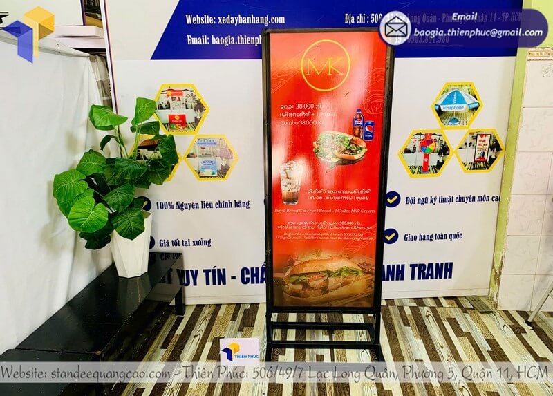 Đặt In Standee Khung Sắt Nhanh giá rẻ nhanh chóng giao hàng sớm