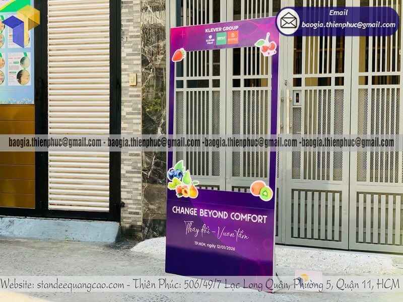 Đặt làm khung chụp hình bằng formex theo yêu cầu gia công trực tiếp phục vụ quảng bá