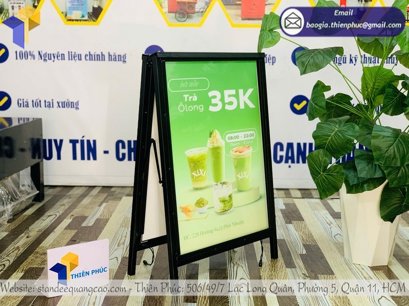 Đặt làm mẫu khung tranh điện 2 mặt led tiết kiệm cho showroom