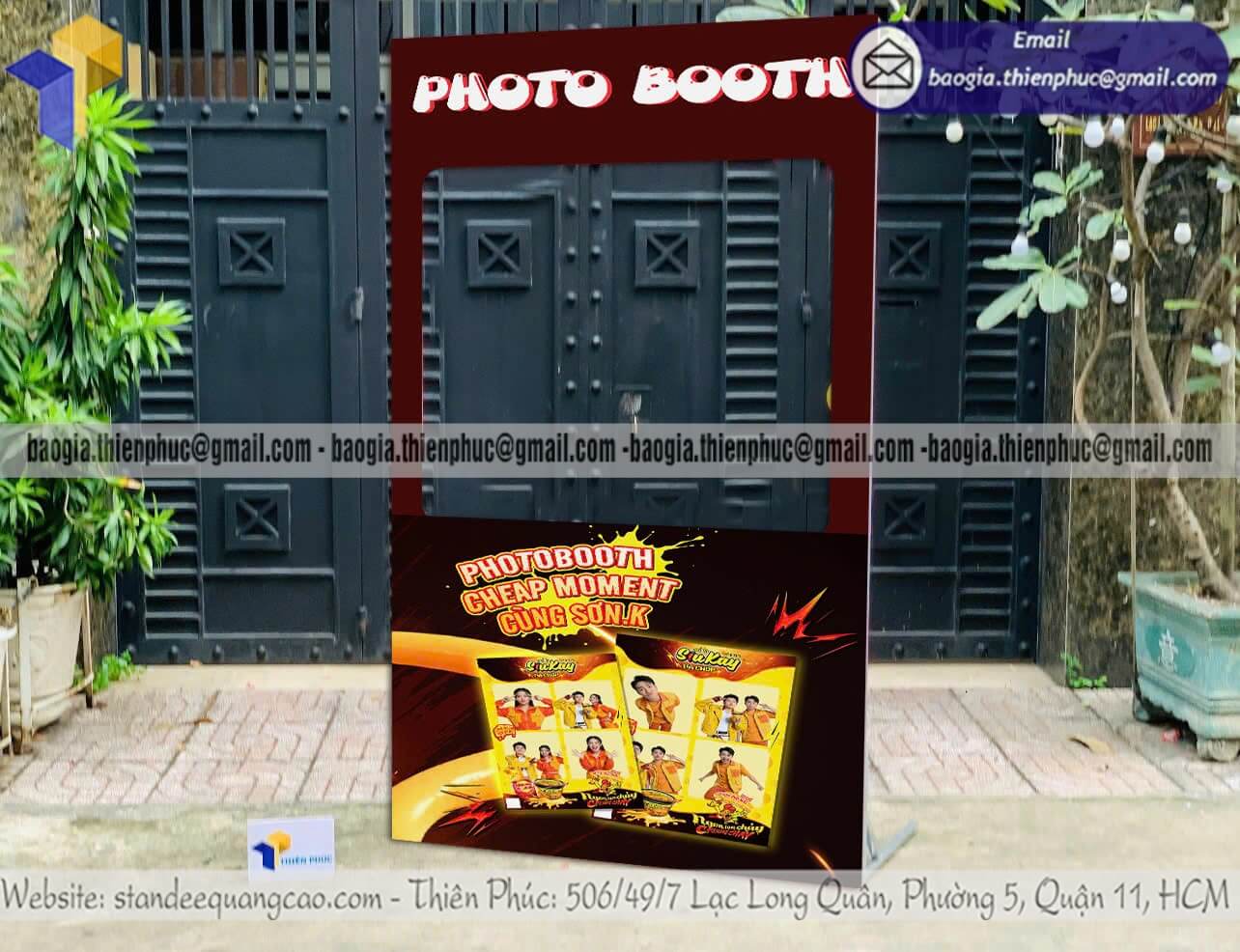 Đặt mẫu backdrop nhỏ lắp ráp chụp ảnh tại event đẹp thuê và thi công trọn gói