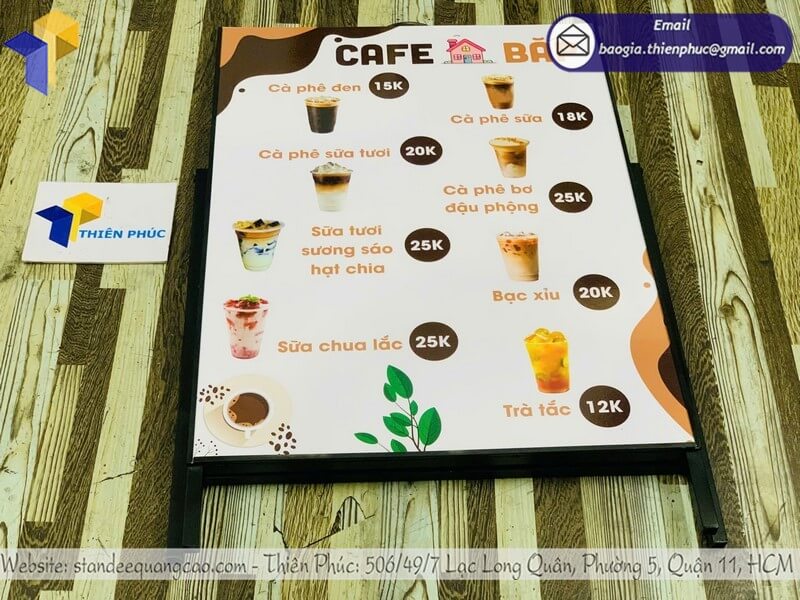 Địa chỉ in bảng standee 1 mặt ngoài trời uy tín chuyên nghiệp bền rẻ