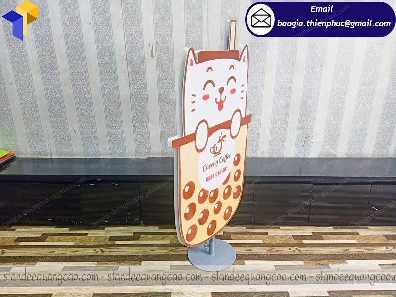 Thiết kế standee mô hình cà phê giá rẻ