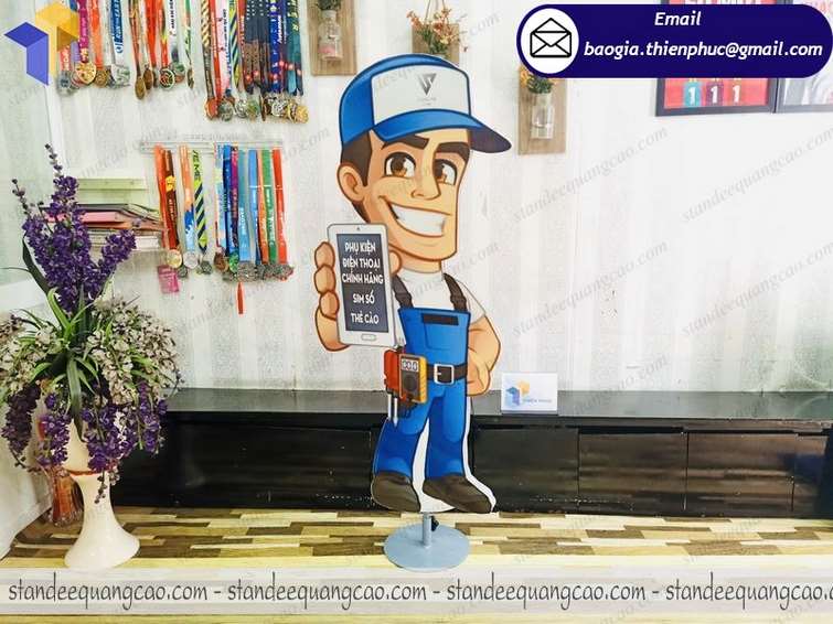 giá bán standy quảng cáo phụ kiện