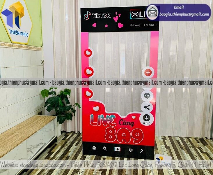 Gia công khung chụp hình bằng formex cho trường học dành cho trường mầm non tiểu học trung học