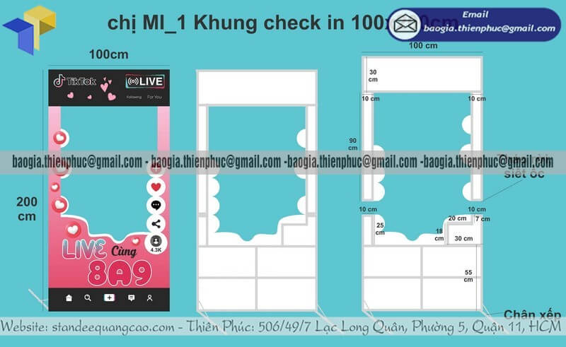 Gia công khung chụp hình bằng formex cho trường học bán toàn quốc sử dụng chụp ảnh