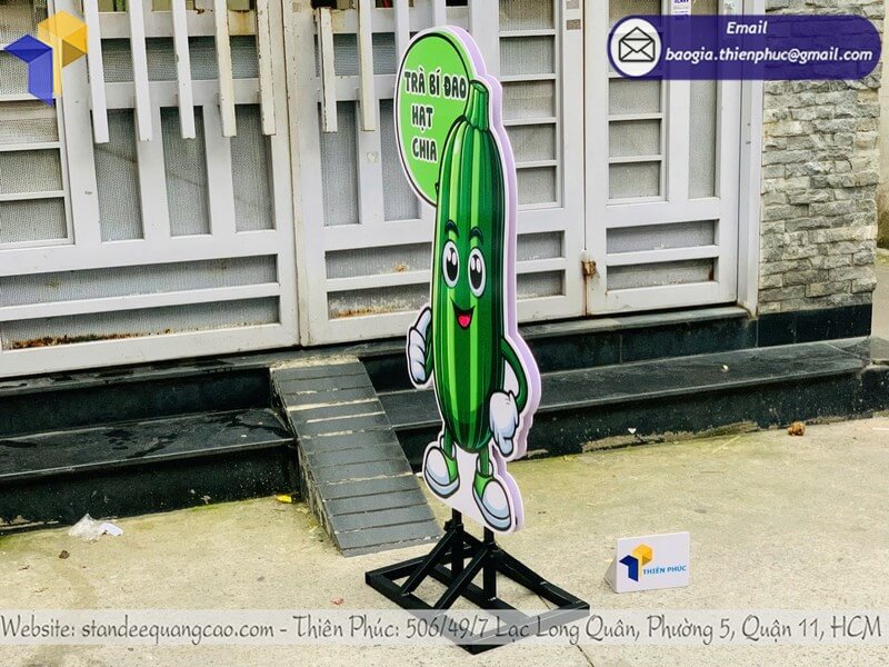 Gia công standee mô hình sản phẩm 3D với hướng dẫn đặt hàng