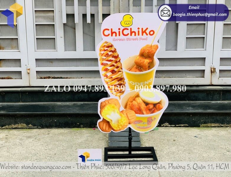 Gia công standee mô hình sản phẩm quảng cáo đồ ăn in 3D Gia công standee mô hình sản phẩm quảng cáo đồ ăn in 3D