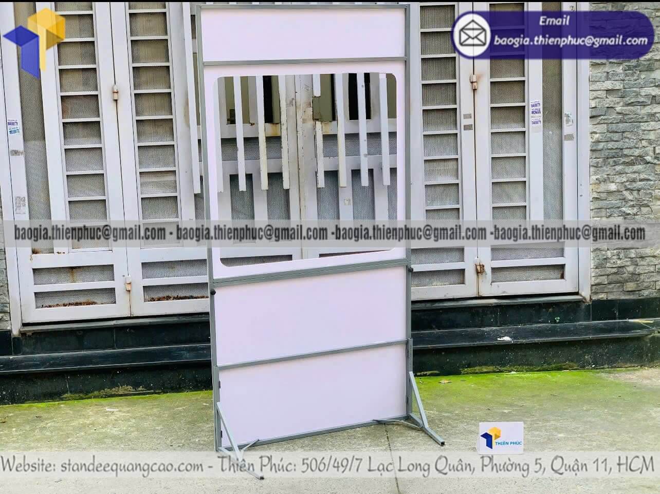 Giá khung backdrop check in formex trong siêu thị cho thương hiệu nhãn hàng POSM quảng cáo