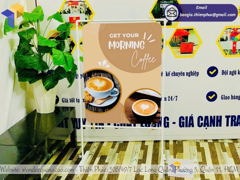 giá khung treo poster 2 mặt
