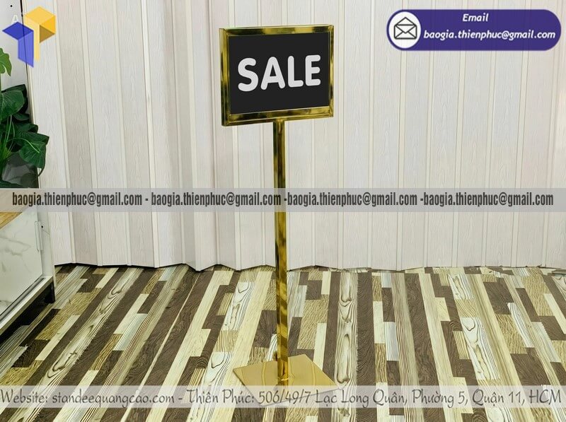 In standee bảng thông tin chỉ dẫn khung sắt 2 mặt gây sốt gia công lợi nhuận cao