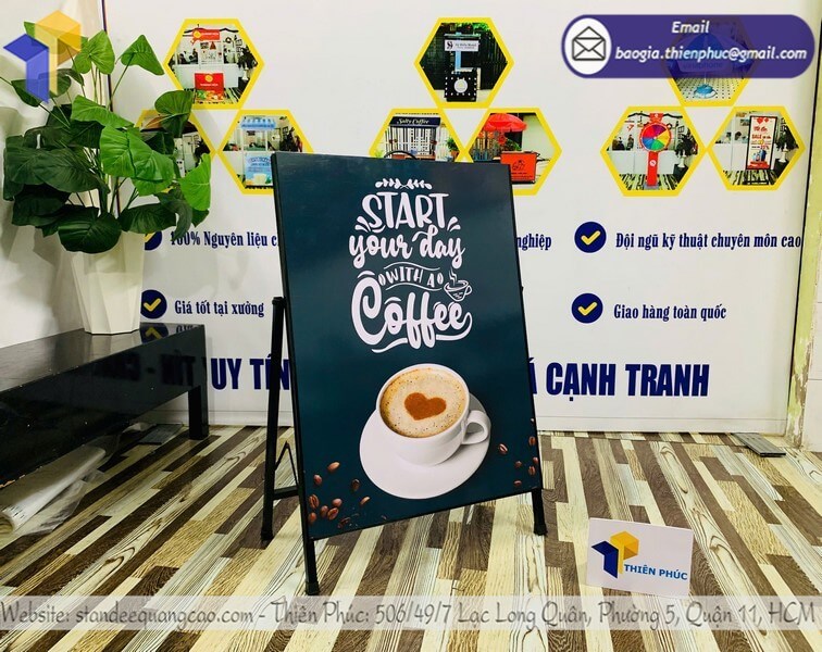 Xưởng in standee khung sắt gấp chuyên nghiệp – Nhận liền tay