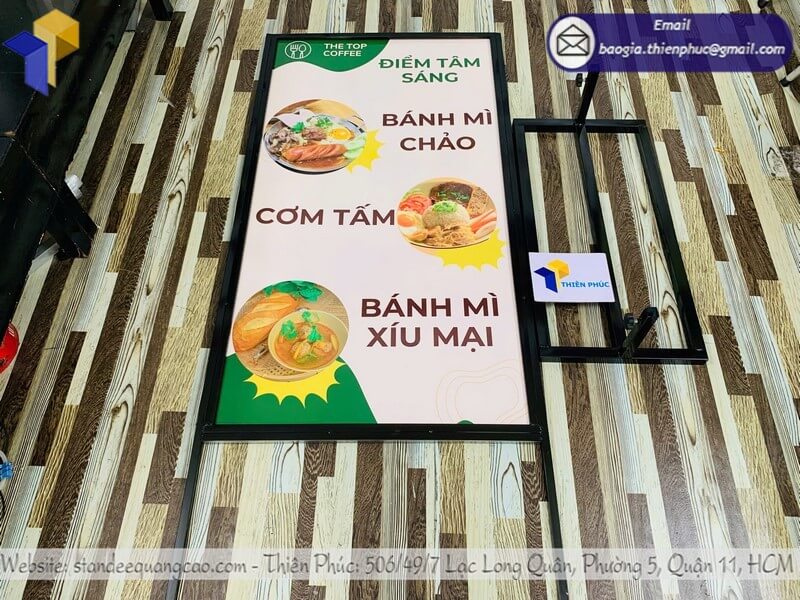In standee khung sắt để sự kiện thiết kế theo yêu cầu giá rẻ