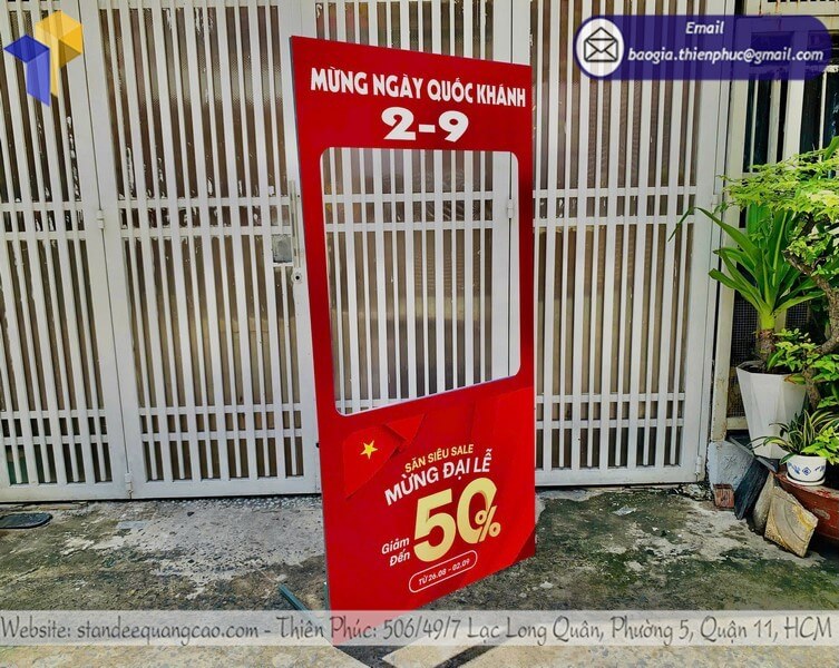 khung check in dịp lễ 2/9 thiên phúc
