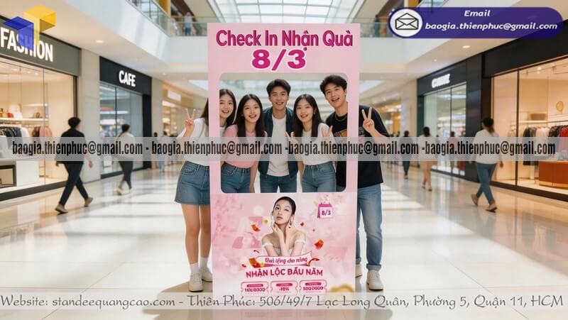 Khung check in bằng formex theo concept sự kiện