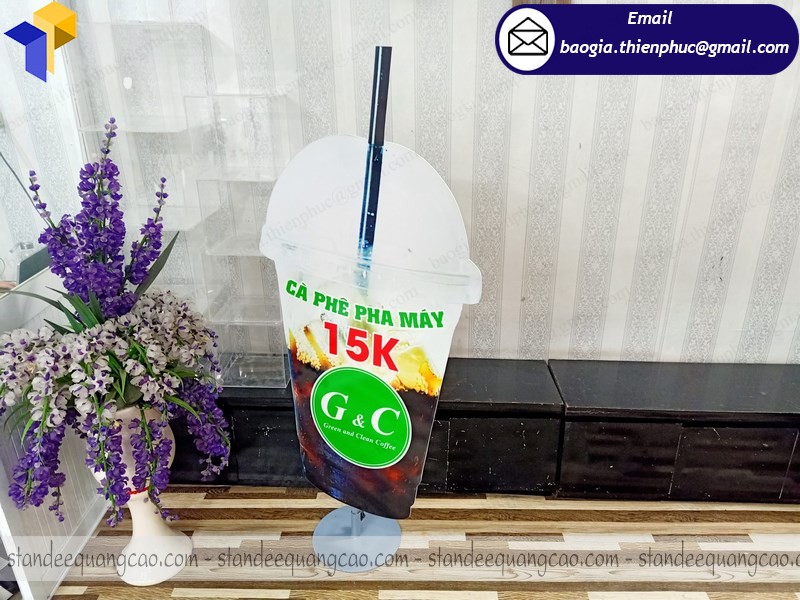 khung sắt standee quảng cáo