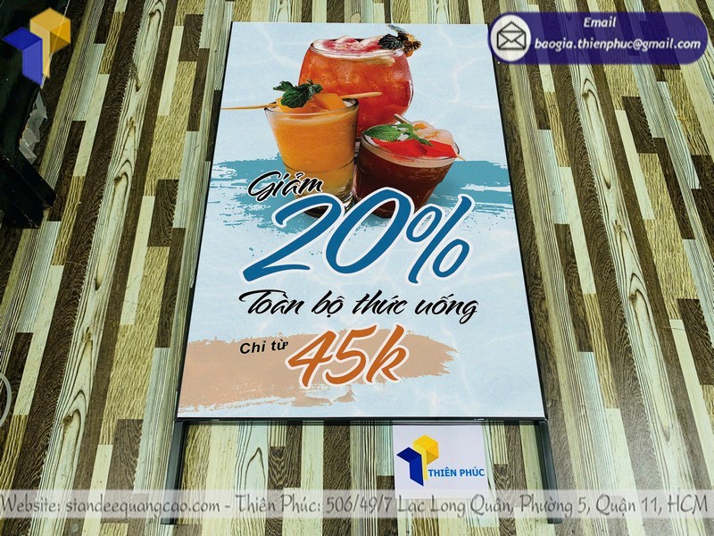 Khung Standee Chữ A Ngoài Trời Lấy Liền dựng ngay cho  sự kiện