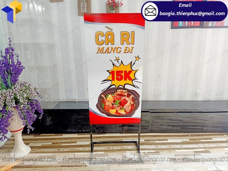 khung standee đế sắt giá rẻ