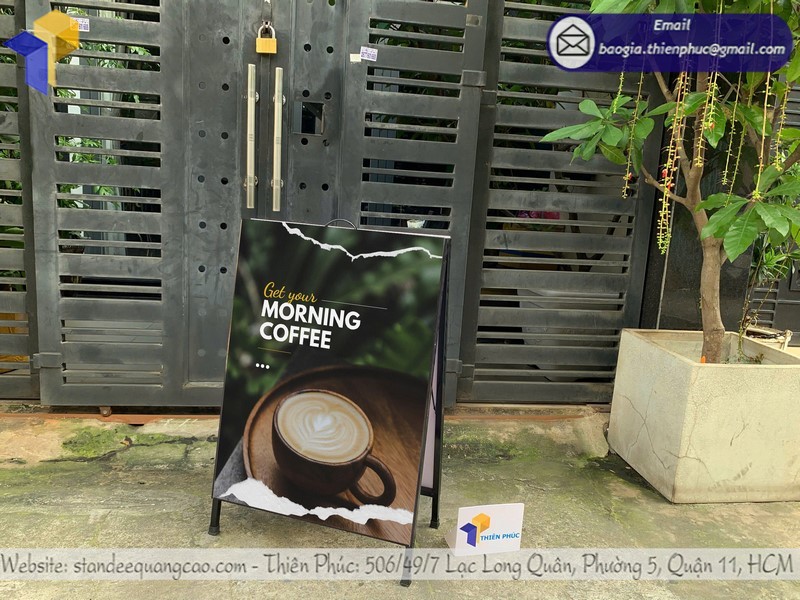 kích thước chuẩn mẫu bảng quảng cáo đứng hình chữ A