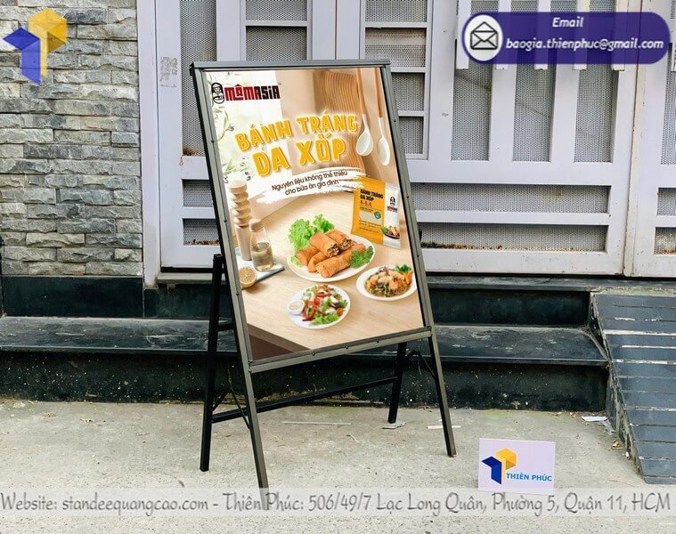 Mẫu khung tranh điện led siêu mỏng trước quán ăn đẹp bán ở đà nẵng hỗ trợ bán ban đêm