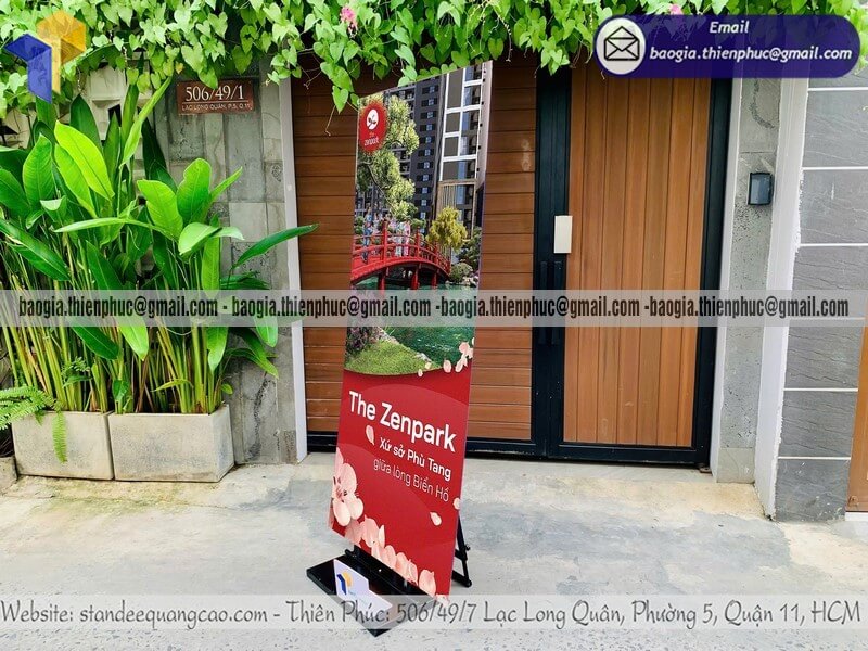 Mẫu standee quảng cáo treo poster lắp ráp chịu được gió TPHCM, Đà Nẵng, Hà Nội giao hàng toàn quốc giá tốt