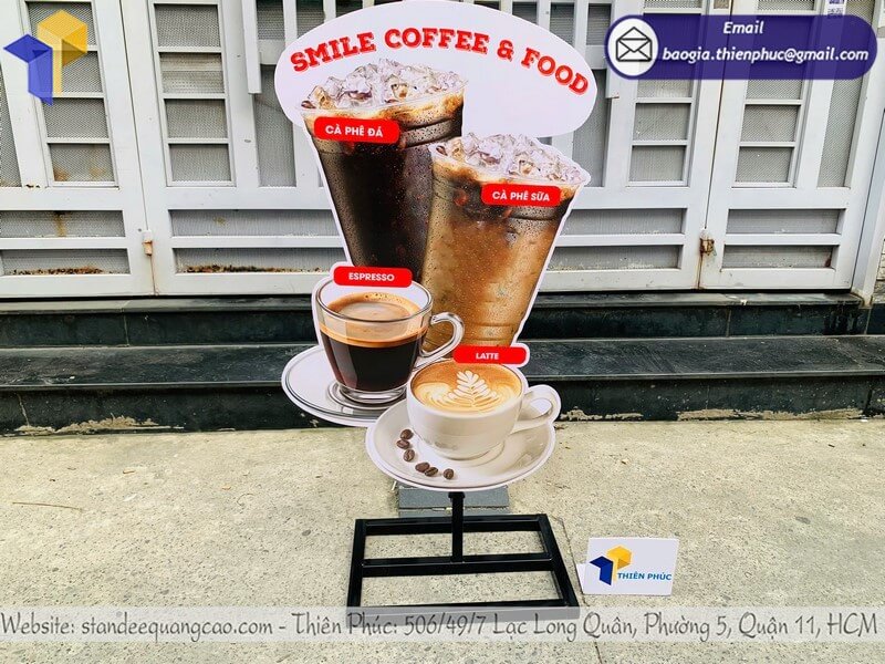 Mô hình ly cafe 3D trưng bày