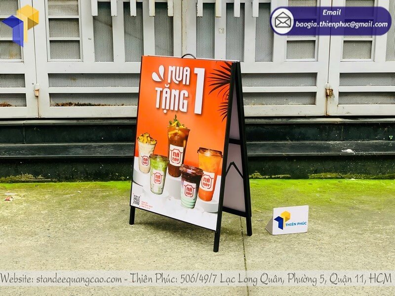 Mua bảng standee chữ A in 2 mặt giá rẻ cập nhật sản phẩm mới