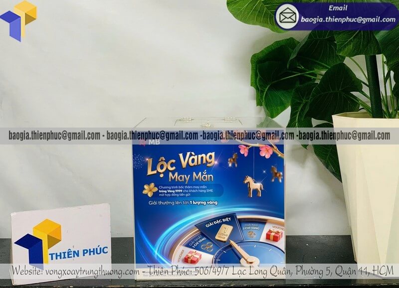 Hộp bỏ phiếu mica tổ chức minigame sự kiện bán sỉ toàn quốc cho cửa hàng