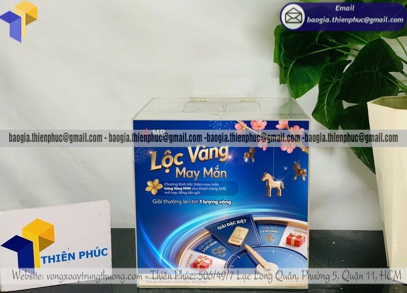 Mua hộp bỏ phiếu rút thăm bằng mica cho minigame