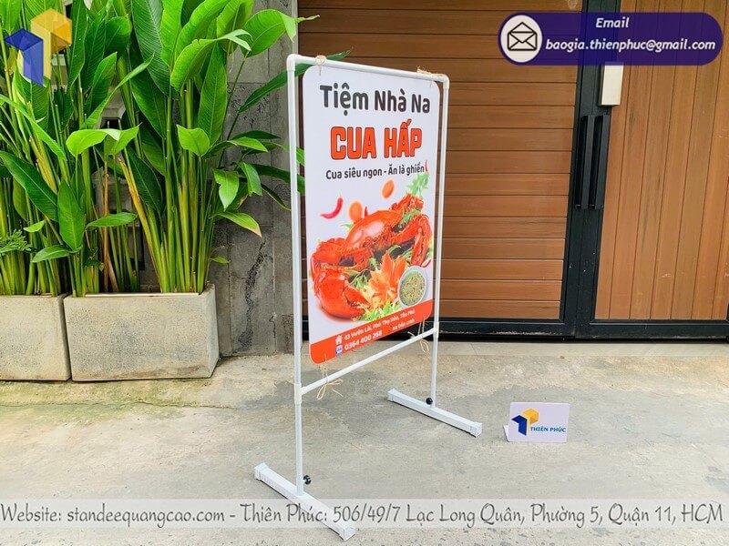 Mua khung treo poster 2 mặt giá rẻ tại showroom