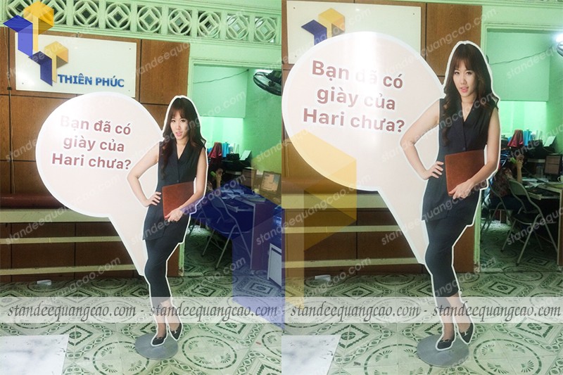 standee mô hình người đẹp