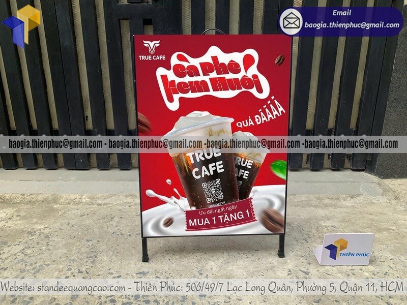 Nơi bán bảng standee A quảng cáo sản phẩm mới di động