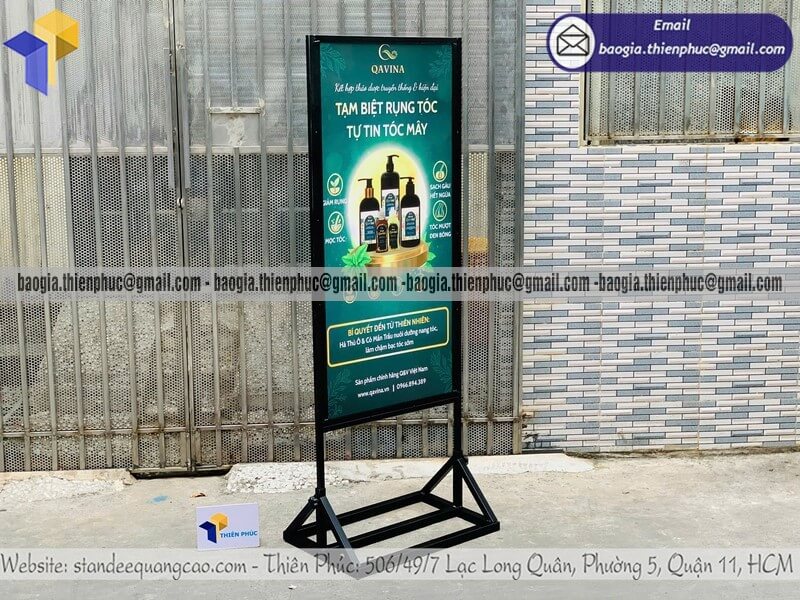 Nơi bán bảng standee đứng 2 mặt khung sắt giá sỉ số lượng lớn bán ở Hà Nội, TPHCM và tỉnh lẻ