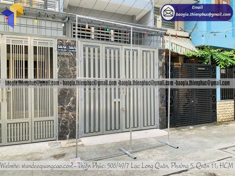 Nơi cho thuê khung backdrop di động ngoài trời giá rẻ quảng cáo chụp hình sân khấu