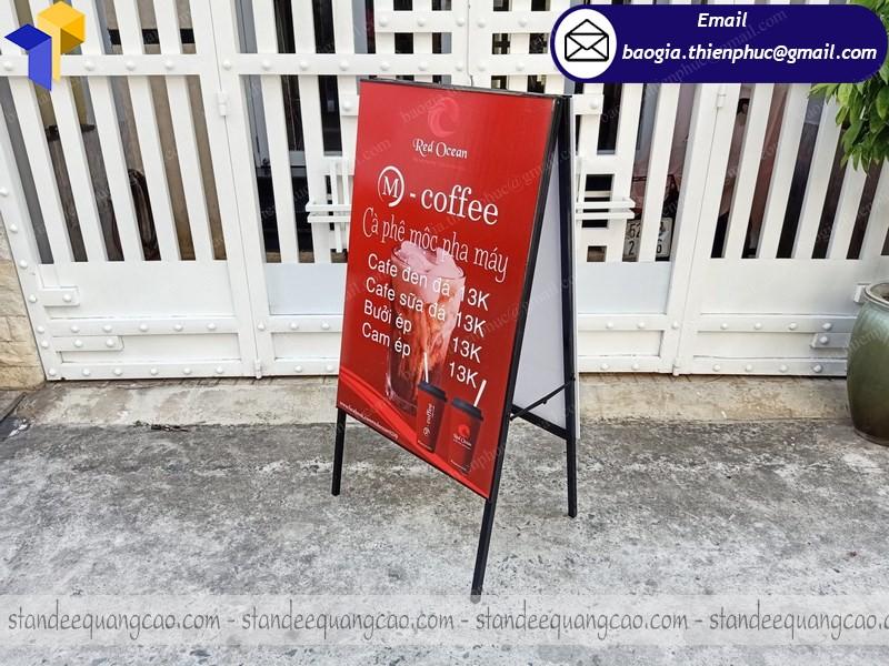 standee chữ a quảng cáo quán cafe giá rẻ