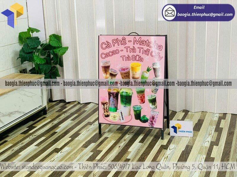 Nơi in bảng hiệu chữ A bằng sắt gấp gọn hai mặt vỉa hè Nơi in bảng hiệu chữ A bằng sắt gấp gọn hai mặt vỉa hè
