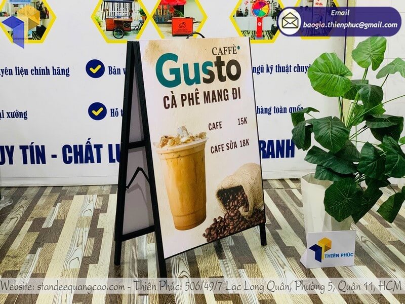 Nơi in bảng quảng cáo chữ A dựng 2 mặt giá rẻ hấp dẫn hiệu quả