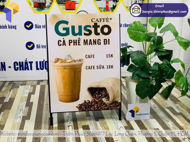 Nơi in bảng quảng cáo chữ A dựng 2 mặt giá rẻ Nơi in bảng quảng cáo chữ A dựng 2 mặt giá rẻ