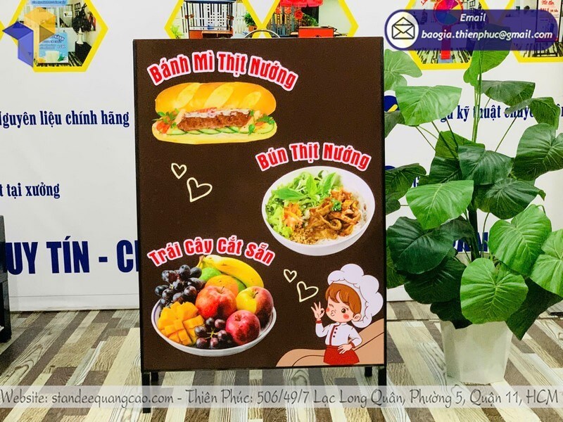 Nơi in bảng standee chữ A theo yêu cầu tại Việt Nam, chất lượng cao