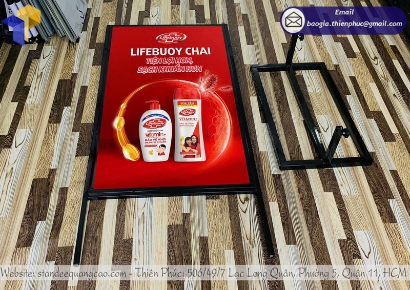 Nơi in bảng standee khung sắt quảng cáo hai mặt đẹp uy tín tại TP.HCM